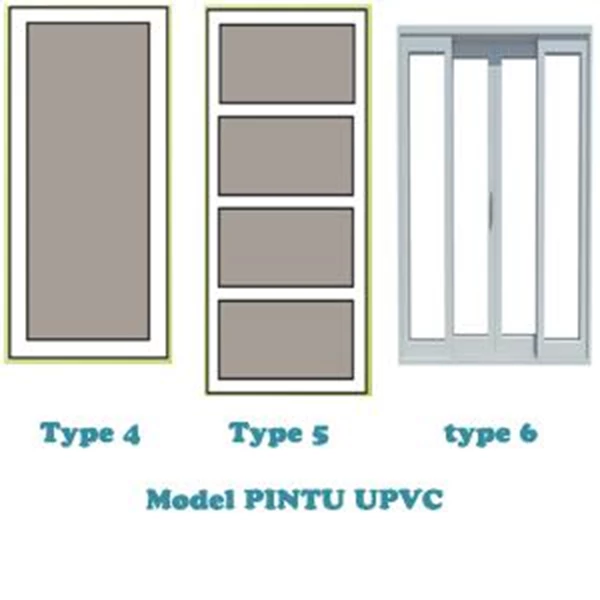 Kusen Pintu UPVC Type 2 Ukuran 80 x 210